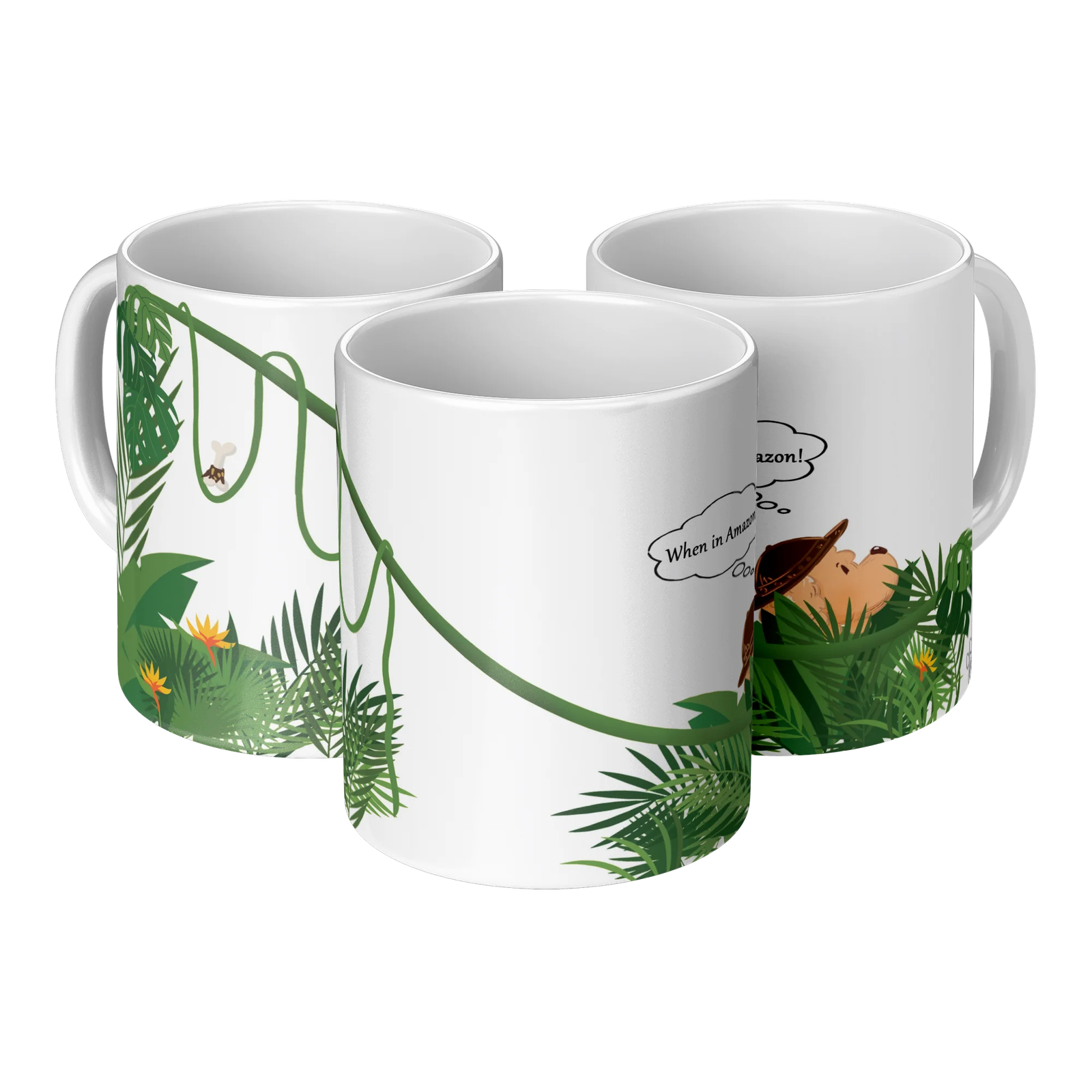 When in Amazon – OllieVers Travels Mug (11 oz) - Image 5