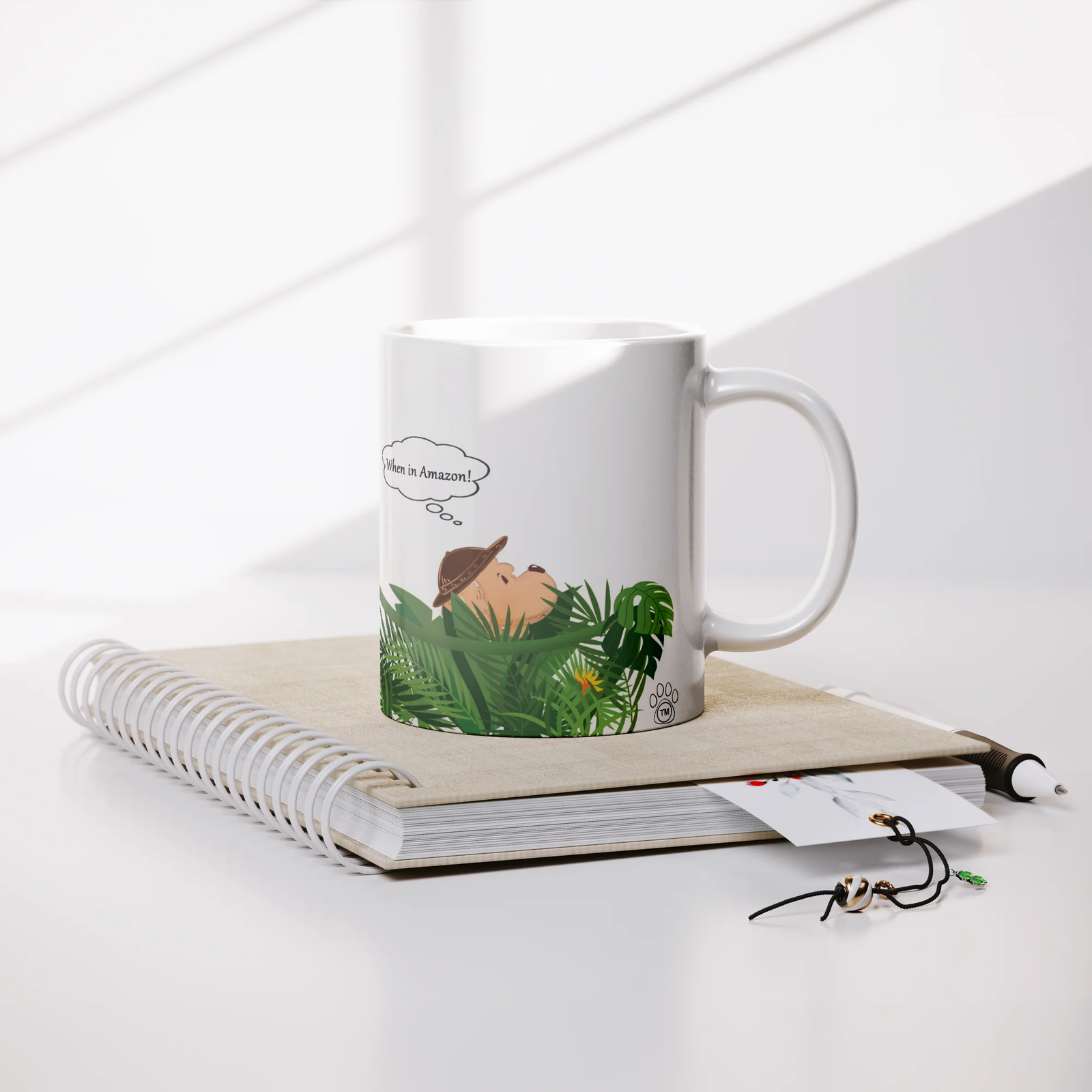 When in Amazon – OllieVers Travels Mug (11 oz) - Image 9