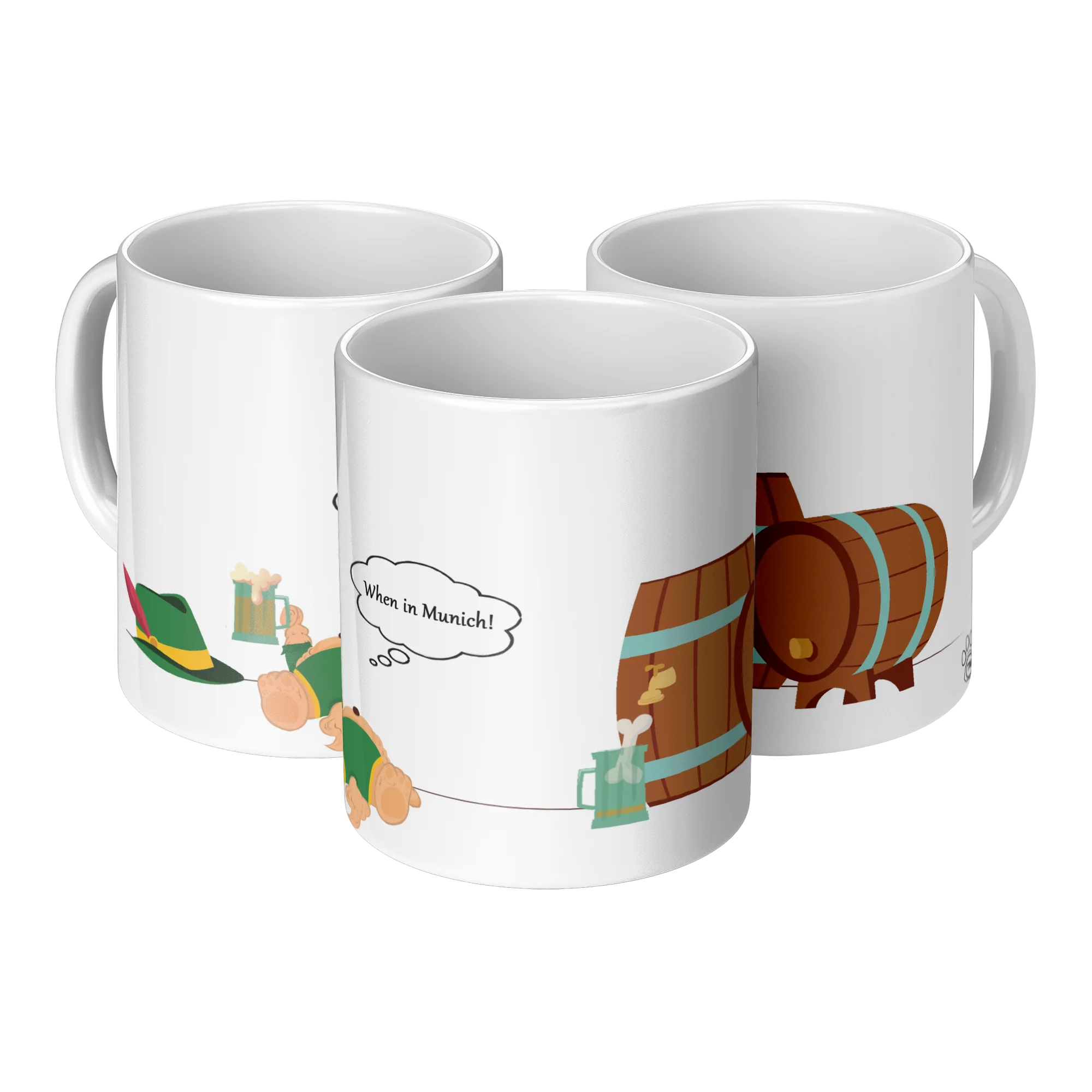 Munich ceramic coffee mug, original 11 oz product view 1