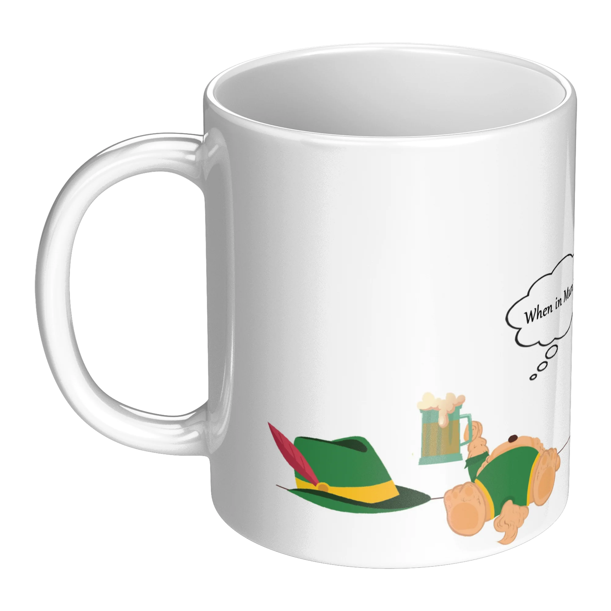 Munich ceramic coffee mug, original 11 oz product view 3