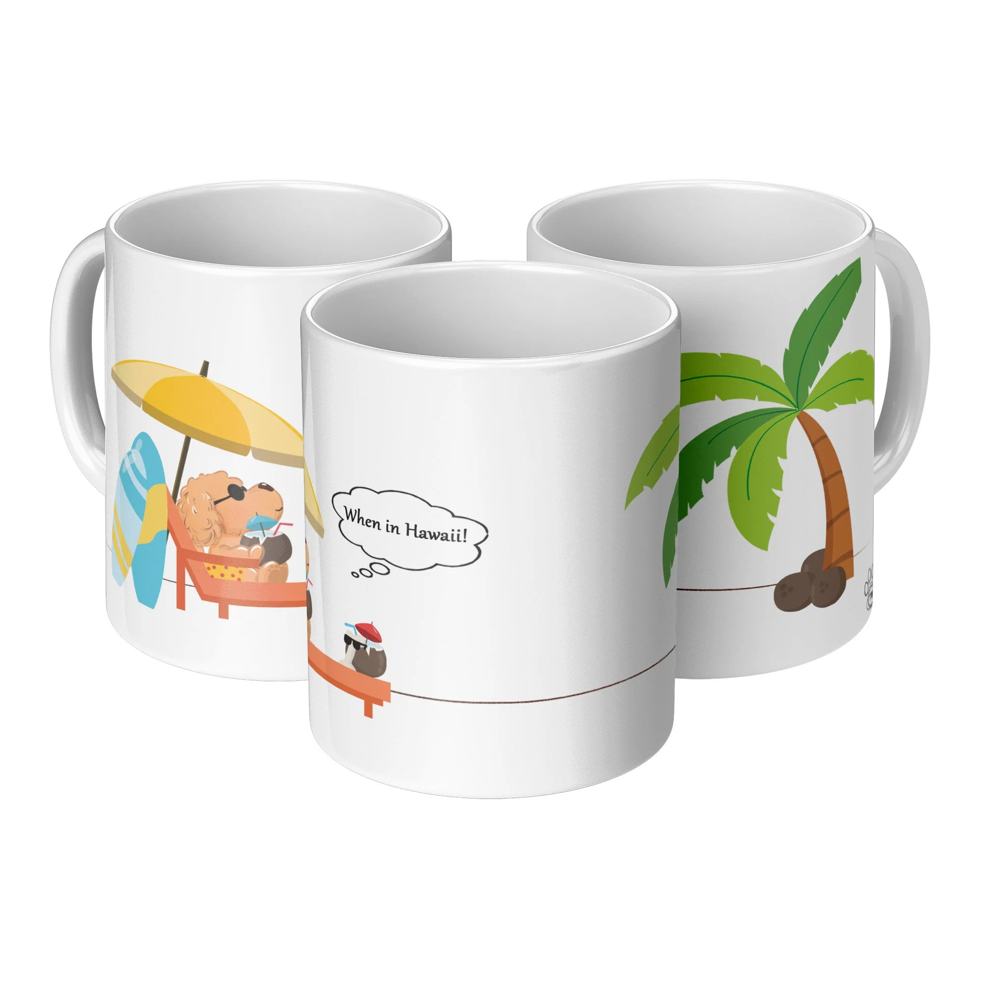 Hawaii ceramic coffee mug, original 11 oz product view 1