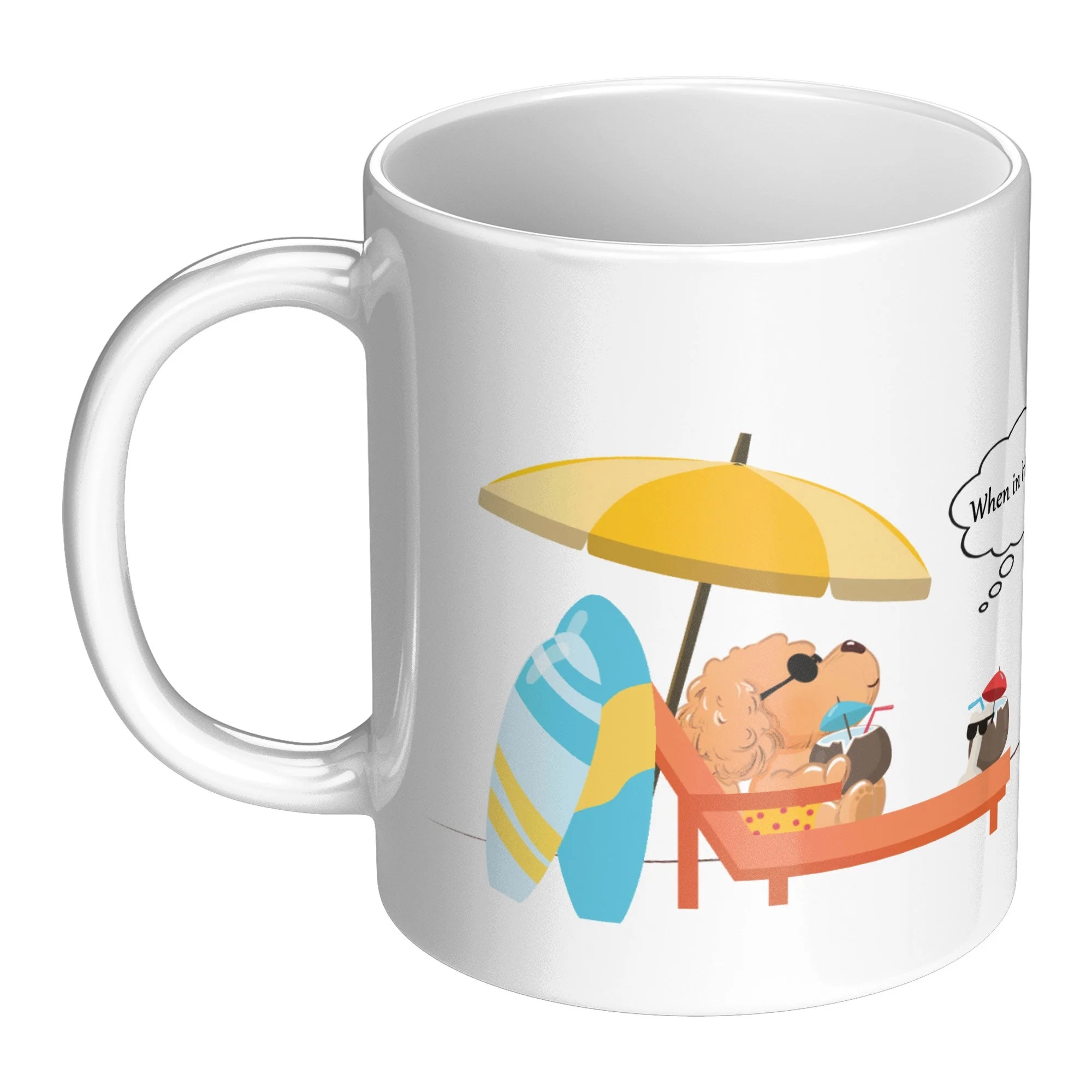 Hawaii ceramic coffee mug, original 11 oz product view 3