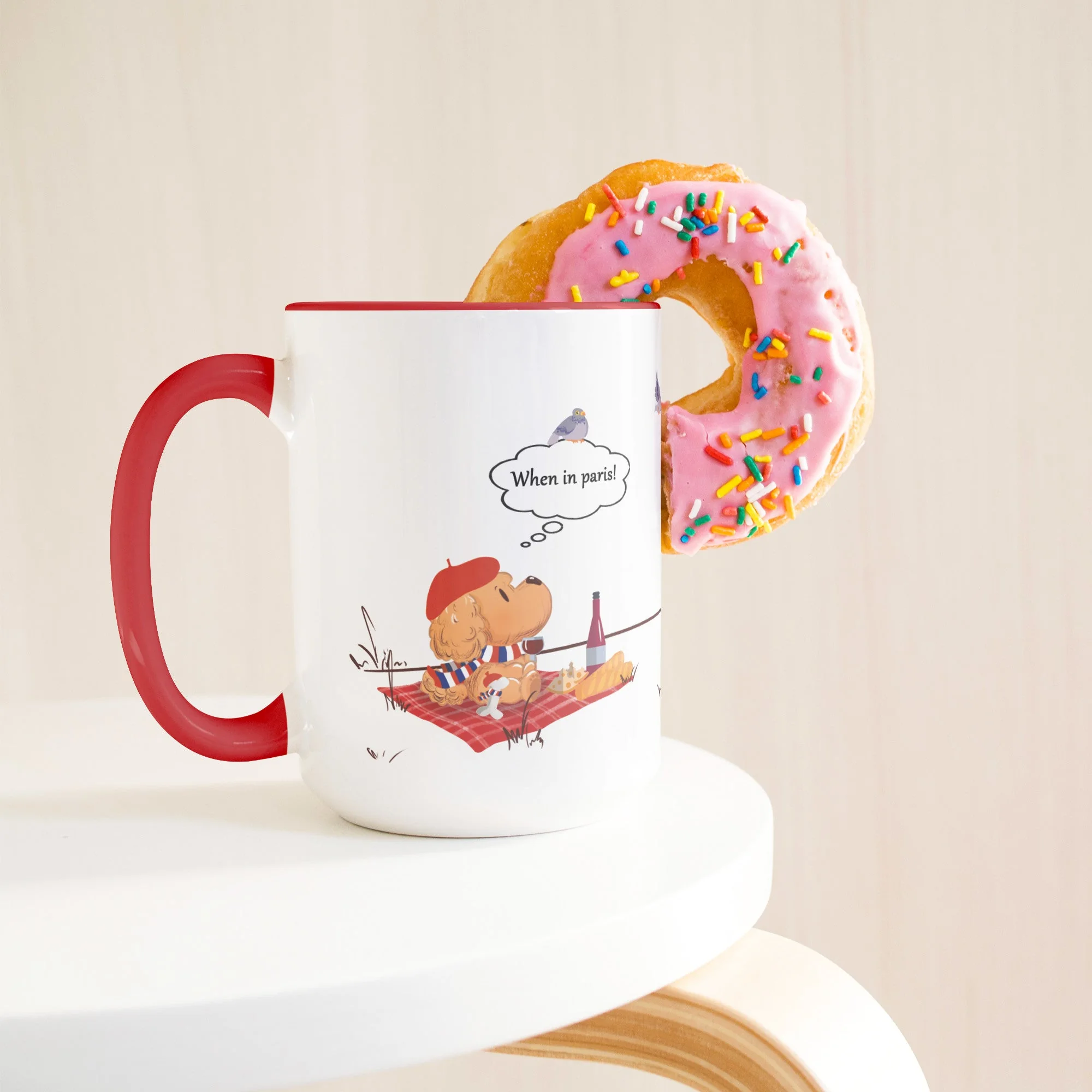 Paris accent coffee mug, original 15 oz product view 1