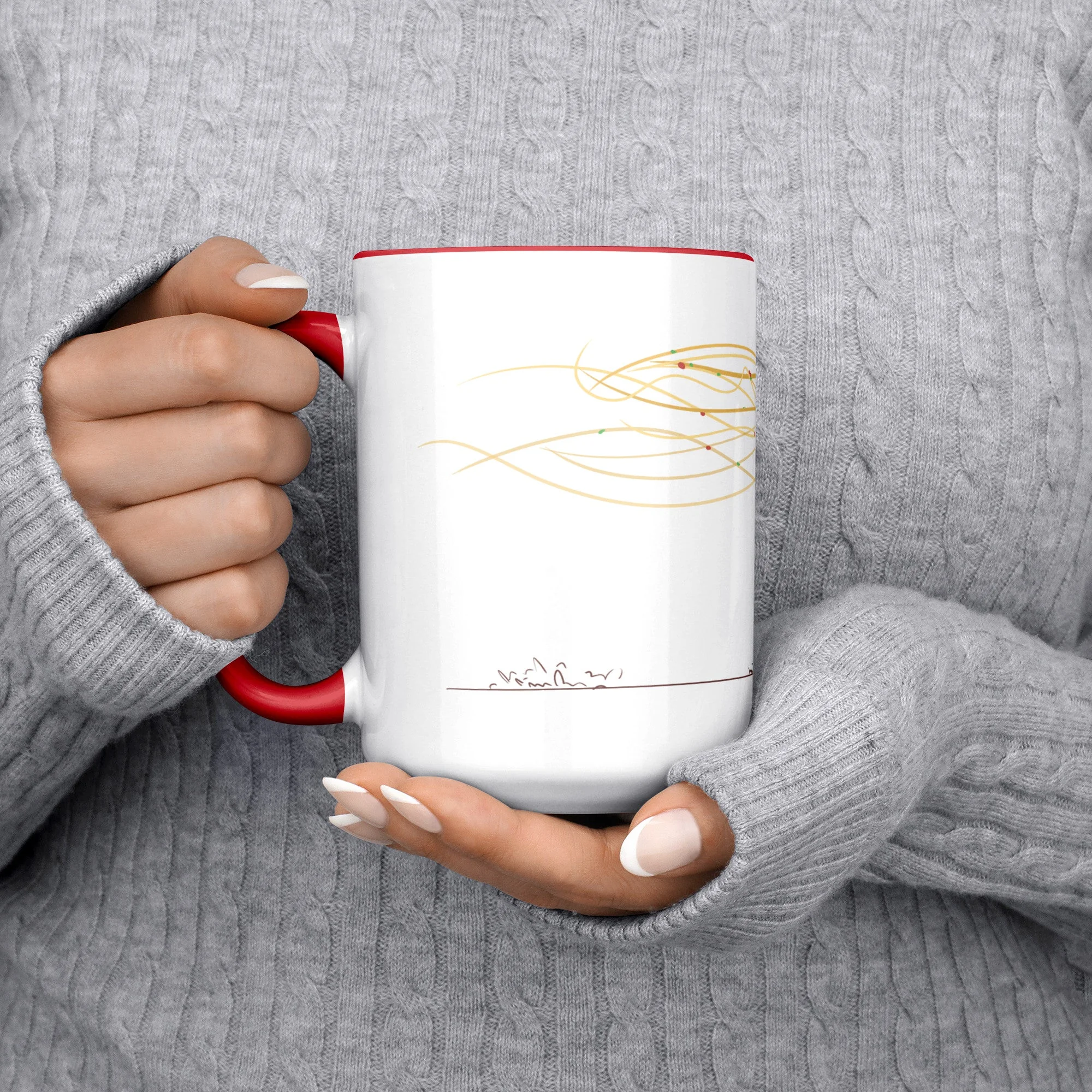 Rome accent coffee mug, original 15 oz product view 2