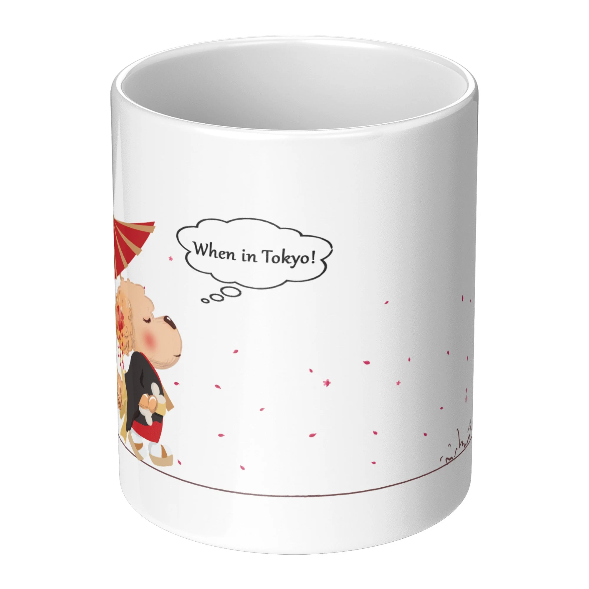 Tokyo ceramic coffee mug, original 11 oz product view 2